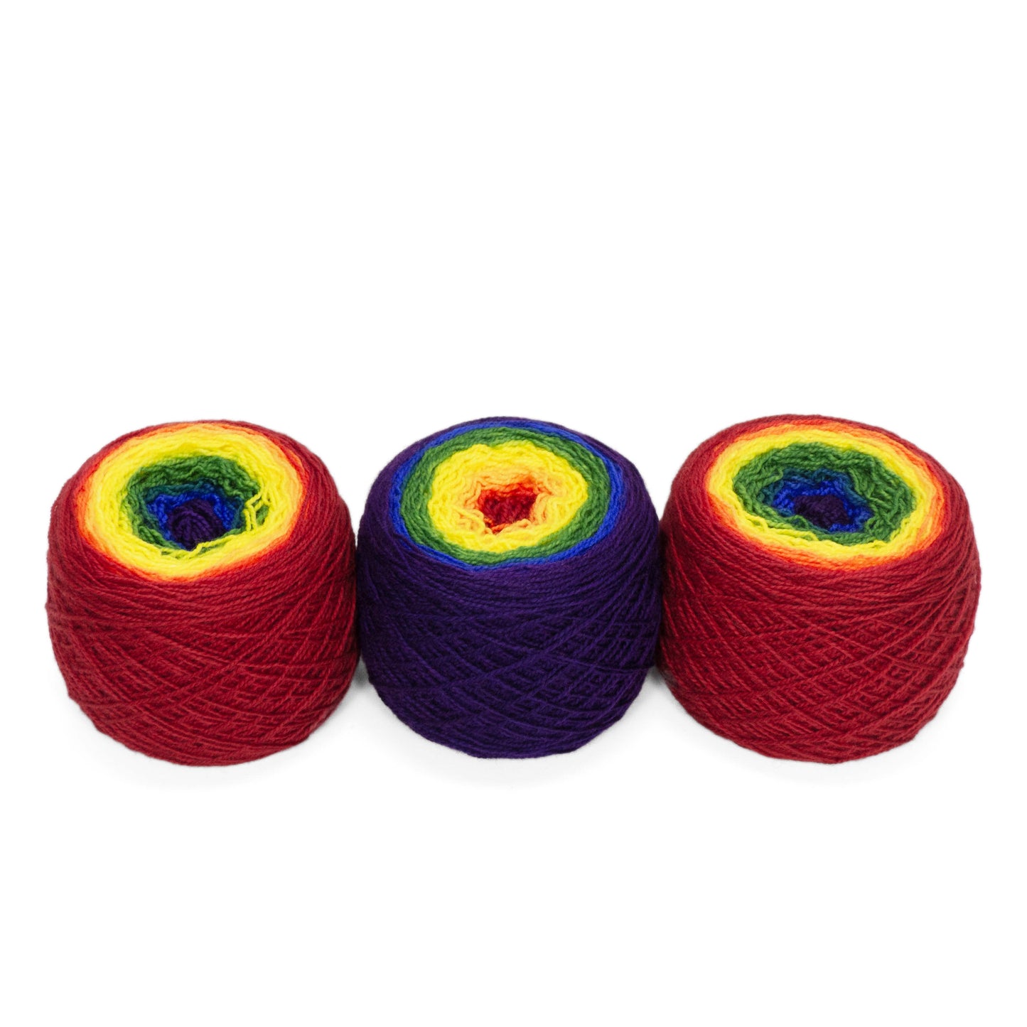 Full " Rainbow Connection " - Lleap SW Merino/Nylon Handpainted Gradient Fingering Weight Yarn 100g Skein