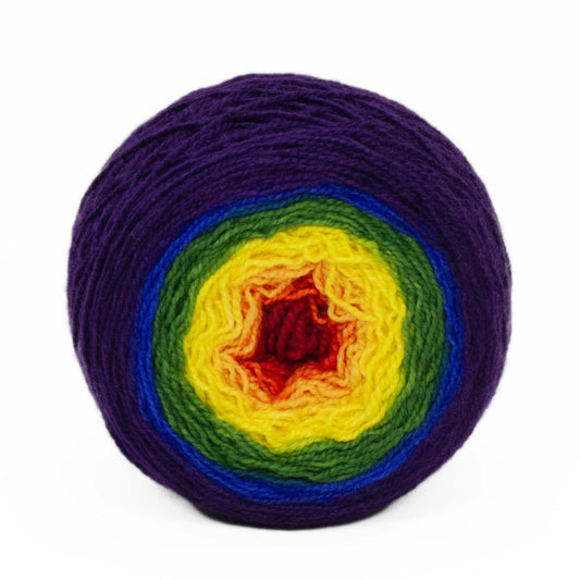 Full " Rainbow Connection " - Lleap SW Merino/Nylon Handpainted Gradient Fingering Weight Yarn 100g Skein