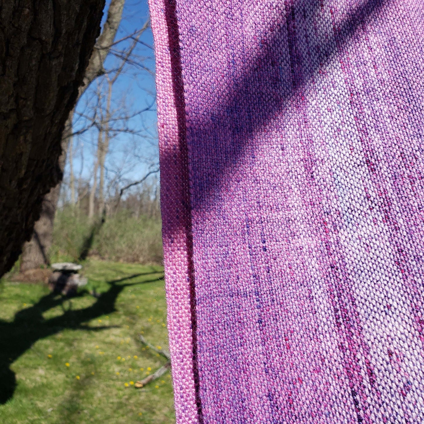 Princess of Punk Rock & Evil Stepmother Gradient Speckle Scarf - Hand Dyed Handwoven Handspun SW Merino Wool/Bamboo/Nylon/SW BFL Wool