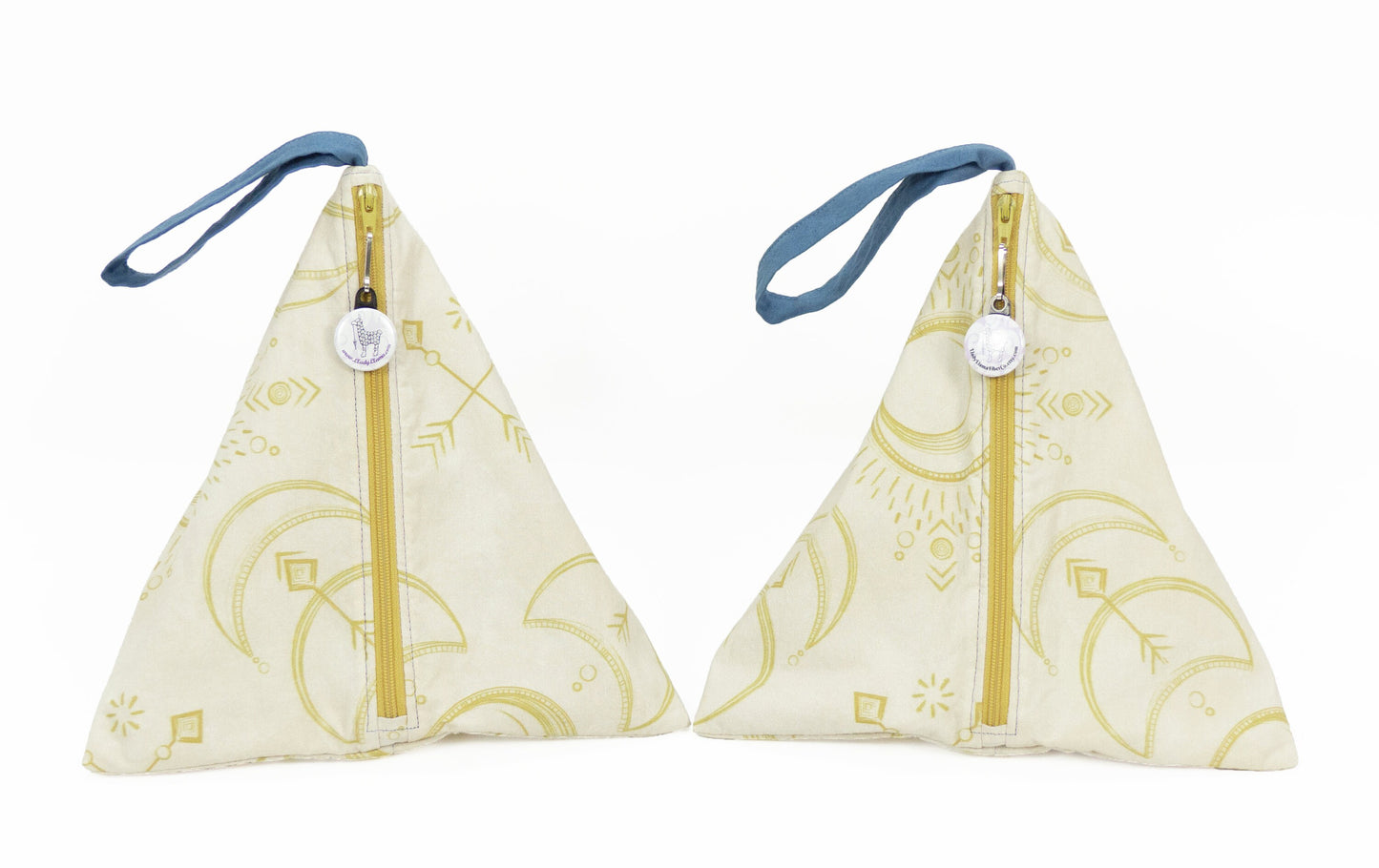 Solar Eclipse Gold - Llexical Divided Sock Pouch - Knitting, Crochet, Spinning Project Bag