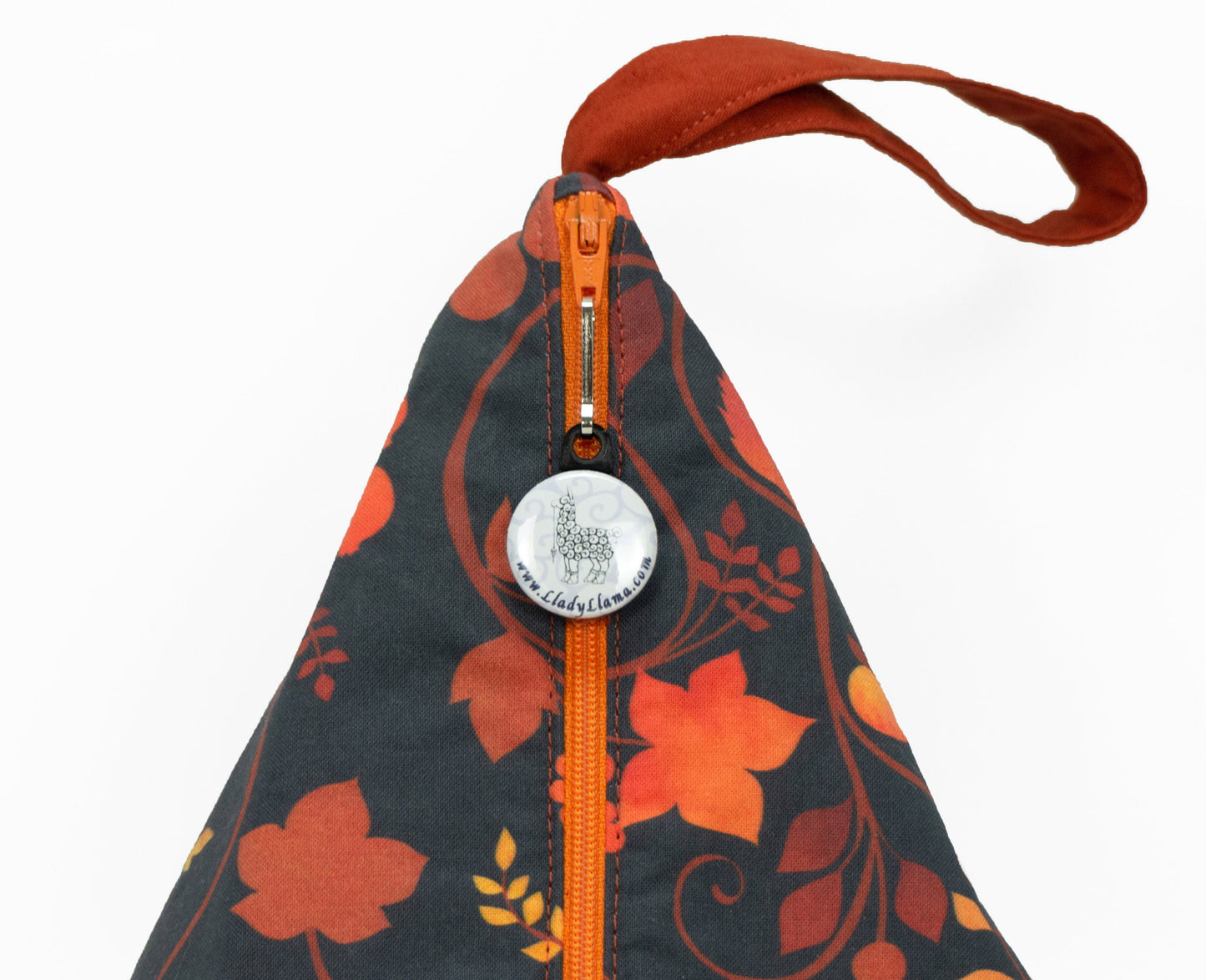 Autumn Equinox Dark - Llexical Divided Sock Pouch - Knitting, Crochet, Spinning Project Bag