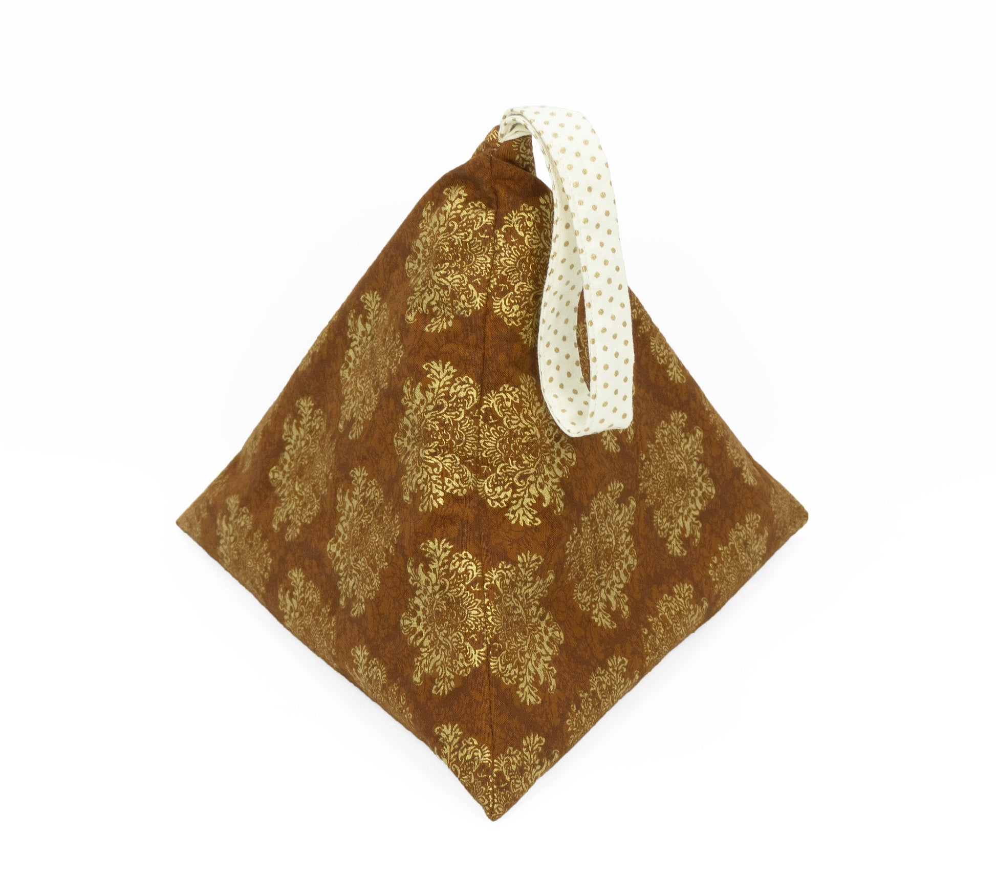 Gilded Damask - Llexical Divided Sock Pouch - Knitting, Crochet, Spinning Project Bag