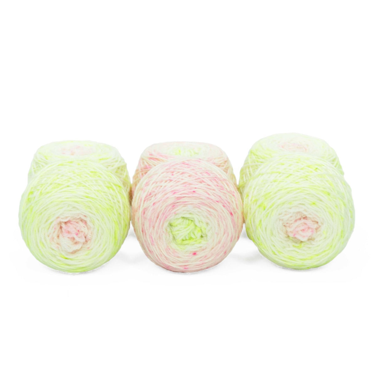 Fraternal Sock Twins " Frog Princess " - Llark Hand Dyed Gradient Speckle Sock Yarn Set