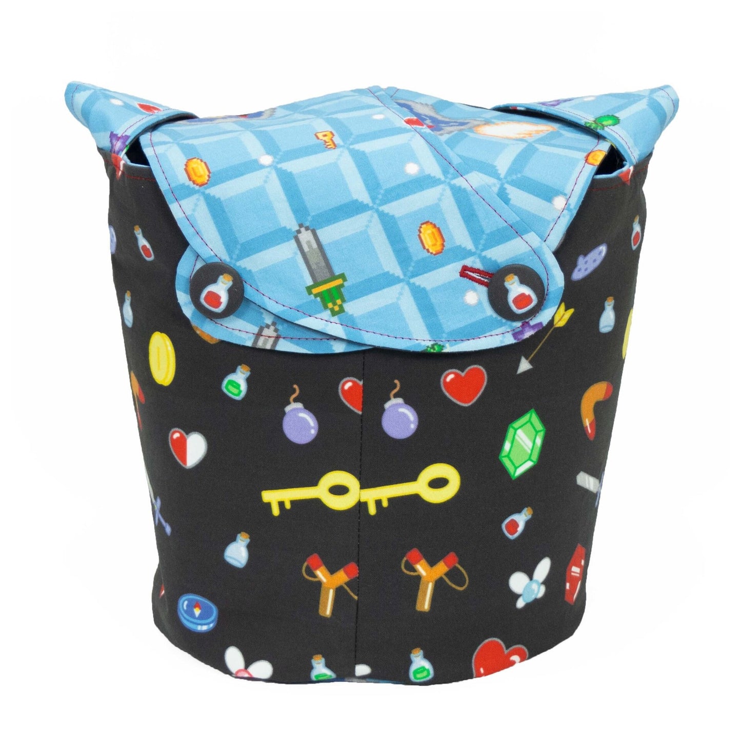 Link's World - Medium Llayover Knitting Tote / Knitting, Spinning, Crochet Project Bag