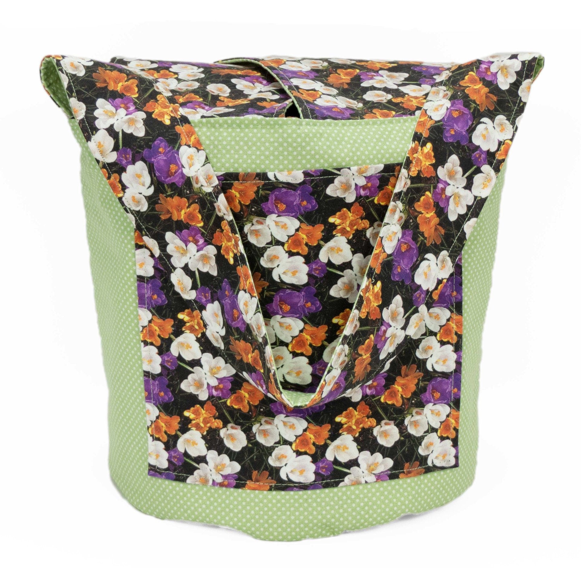 Crocus - Medium Llayover Knitting Tote / Knitting, Spinning, Crochet Project Bag