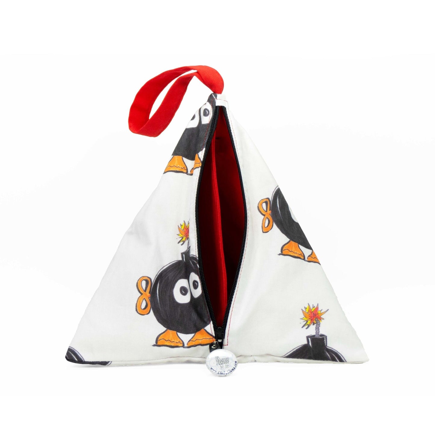 Bob-omb - Llexical Divided Sock Pouch - Knitting, Crochet, Spinning Project Bag