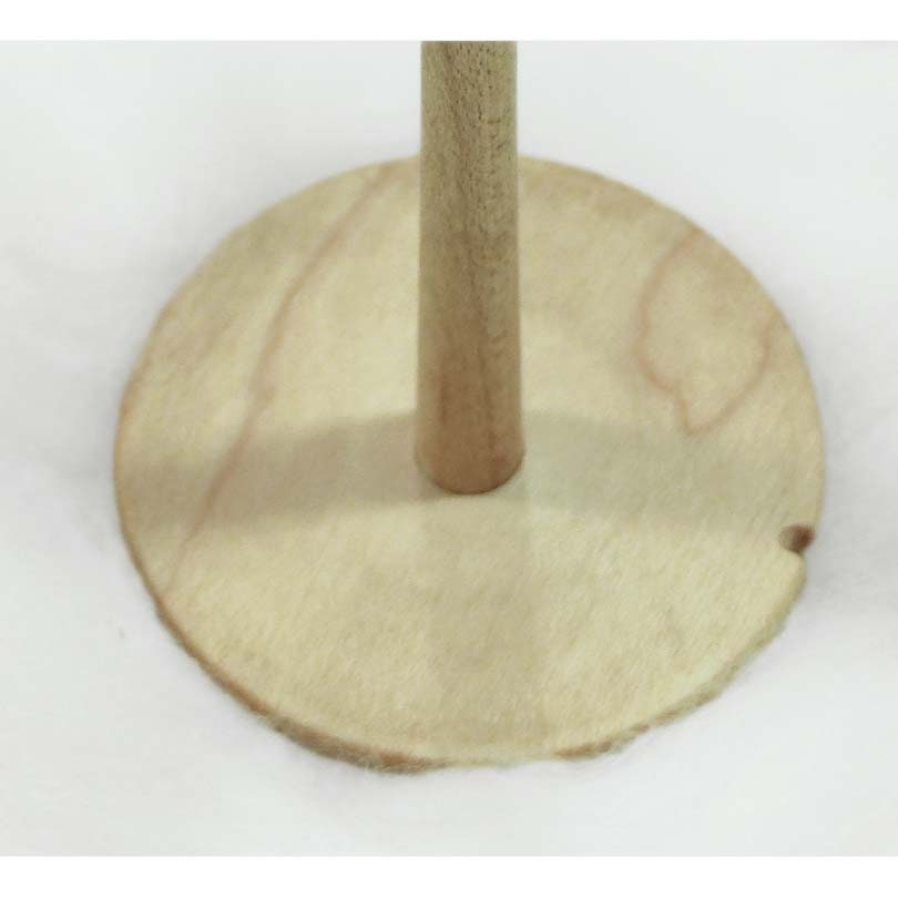 Llina Hand-Turned Maple Wood Pyrograph Drop Spindle Lightweight Top Whorl 15 Grams