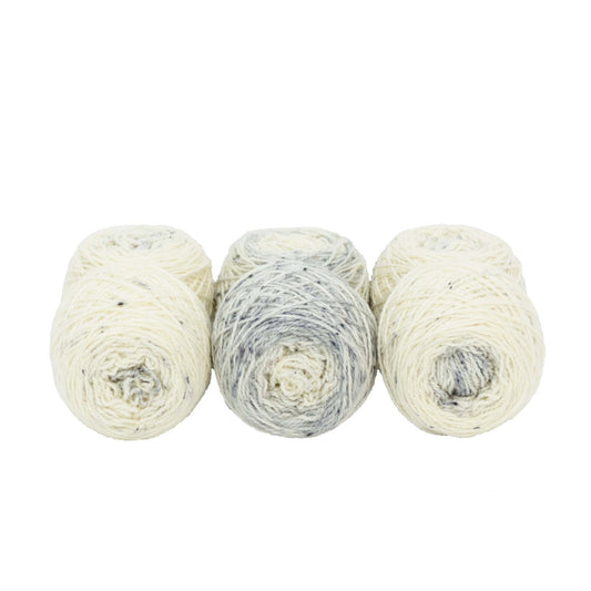 Fraternal Shorty Sock Twins " Crone " - Llark SW BFL/Nylon Speckle Gradient Sock Yarn Set