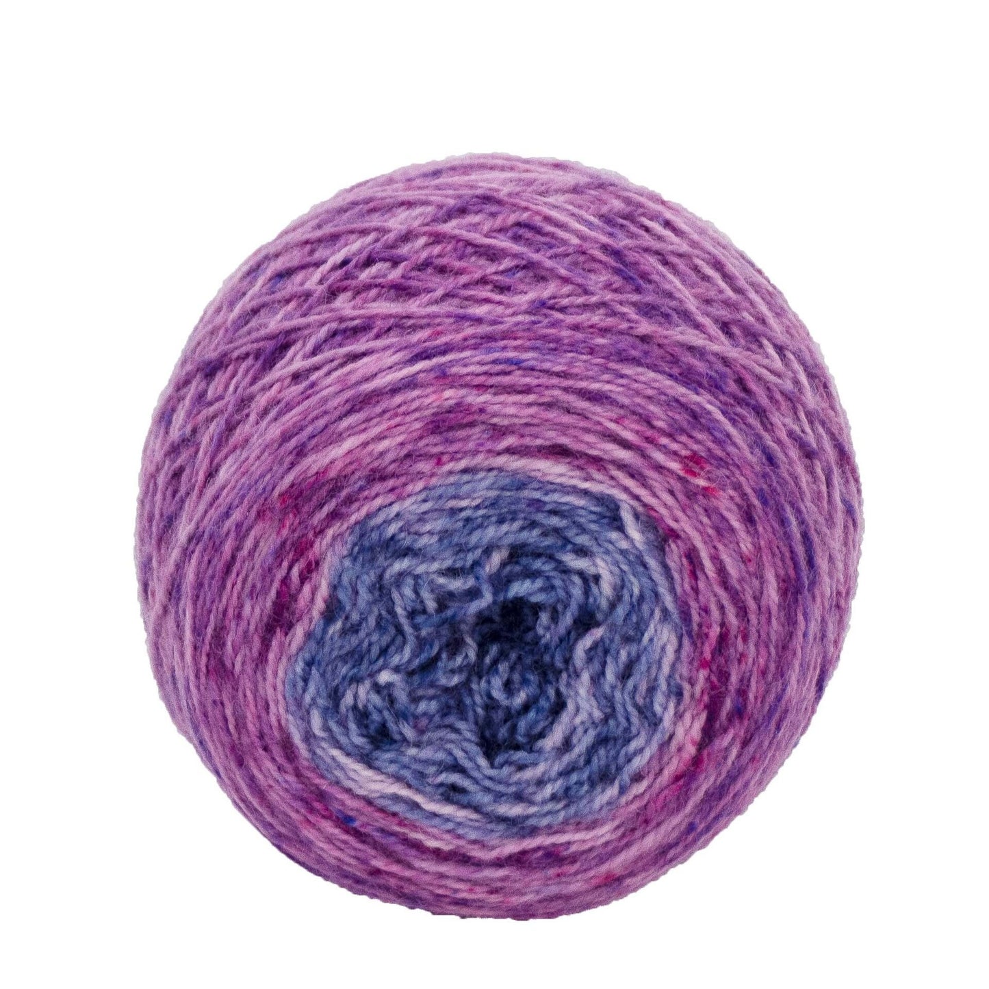 Full " Blueberry & Hibiscus " - Llark SW BFL/Nylon Speckle Gradient Fingering Weight Yarn 100g Skein