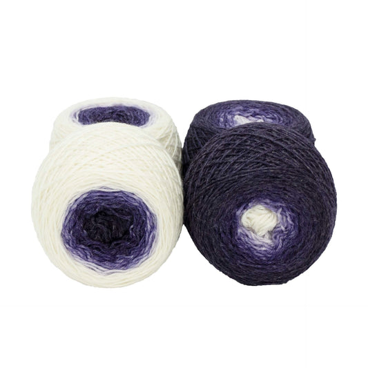 Full " Lightning Strike! " - Lleaf SW Merino/Bamboo/Nylon Handpainted Gradient Fingering Weight Yarn 100g Skein