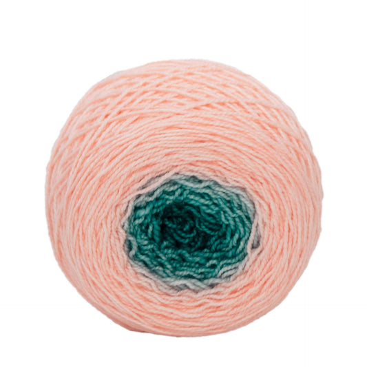 Full " Heart's Center " - Lleap SW Merino/Nylon Handpainted Gradient Fingering Weight Yarn 100g Skein