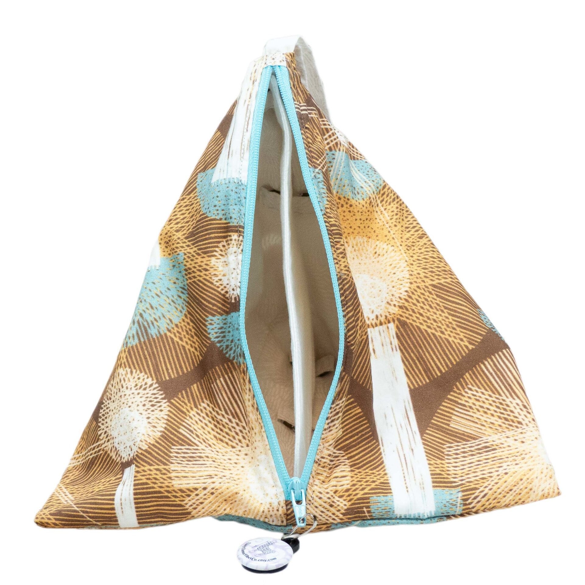 Light In The Night - Llexical Divided Sock Pouch - Knitting, Crochet, Spinning Project Bag