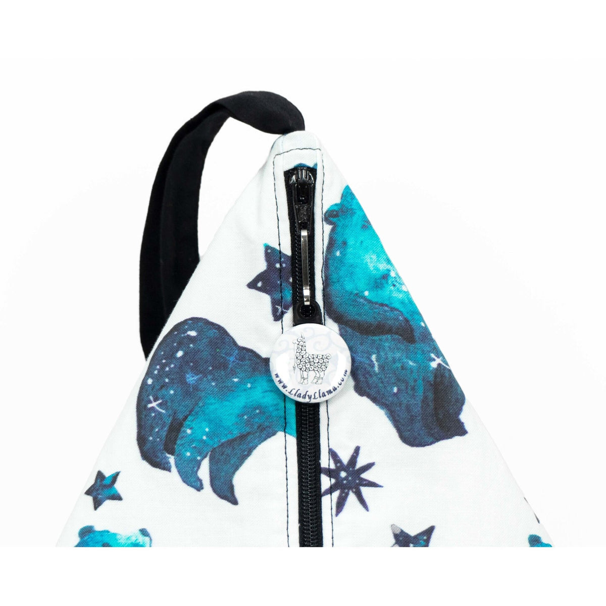 Polar Night - Llexical Divided Sock Pouch - Knitting, Crochet, Spinning Project Bag