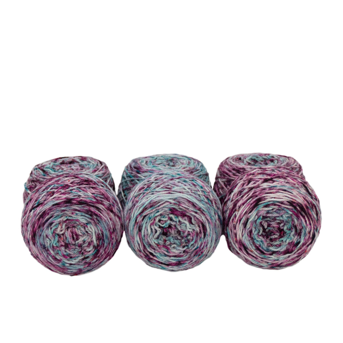 Fraternal Sock Twins " Whirl & Tilt " - Llark Hand Dyed Gradient Speckle Sock Yarn Set