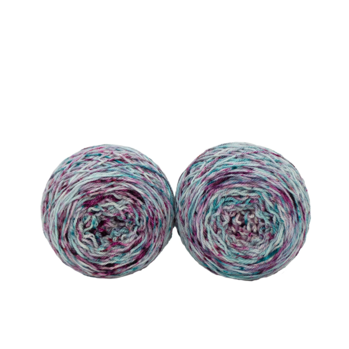 Fraternal Sock Twins " Whirl & Tilt " - Llark Hand Dyed Gradient Speckle Sock Yarn Set