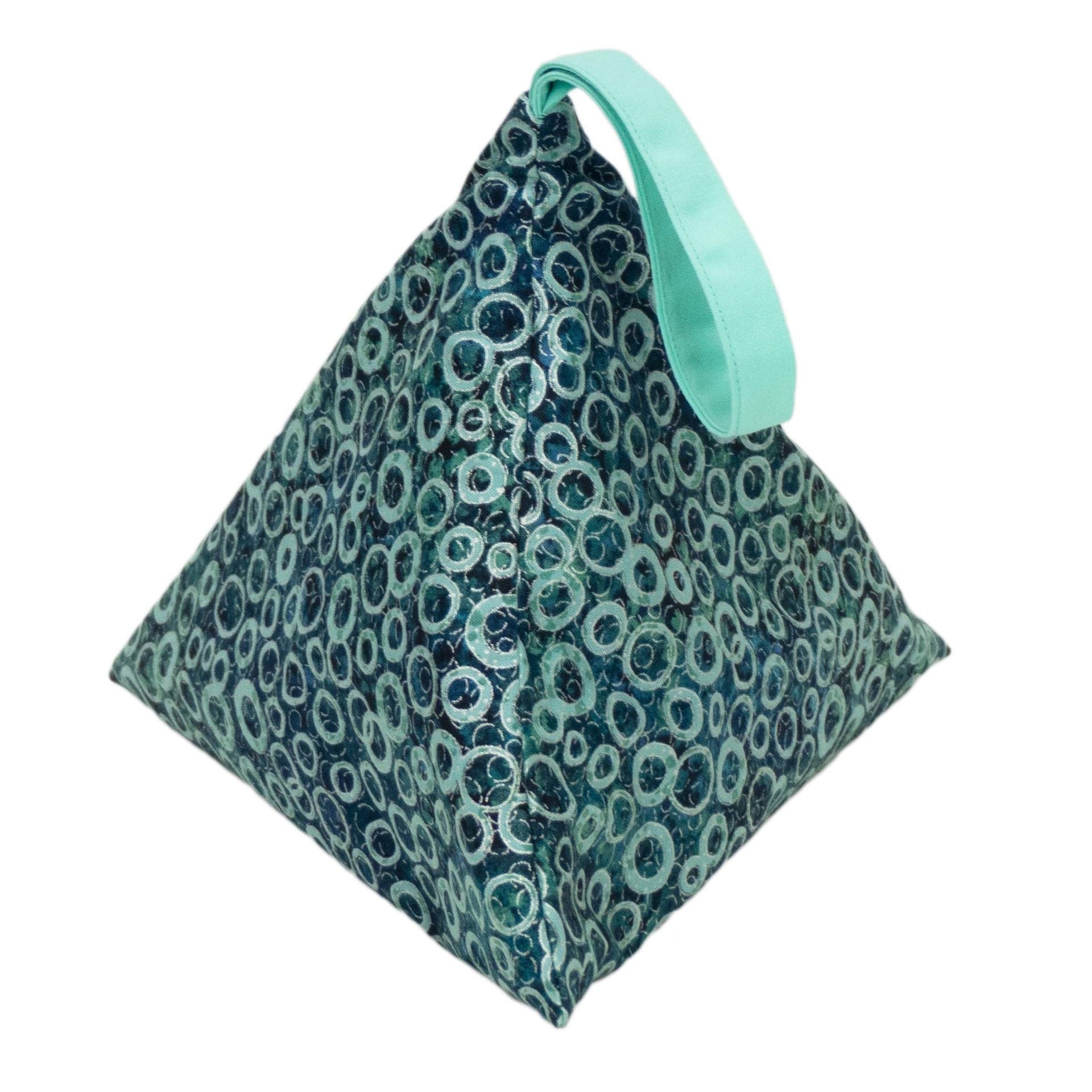 Metallic Dark Rings - Llexical Divided Sock Pouch - Knitting, Crochet, Spinning Project Bag