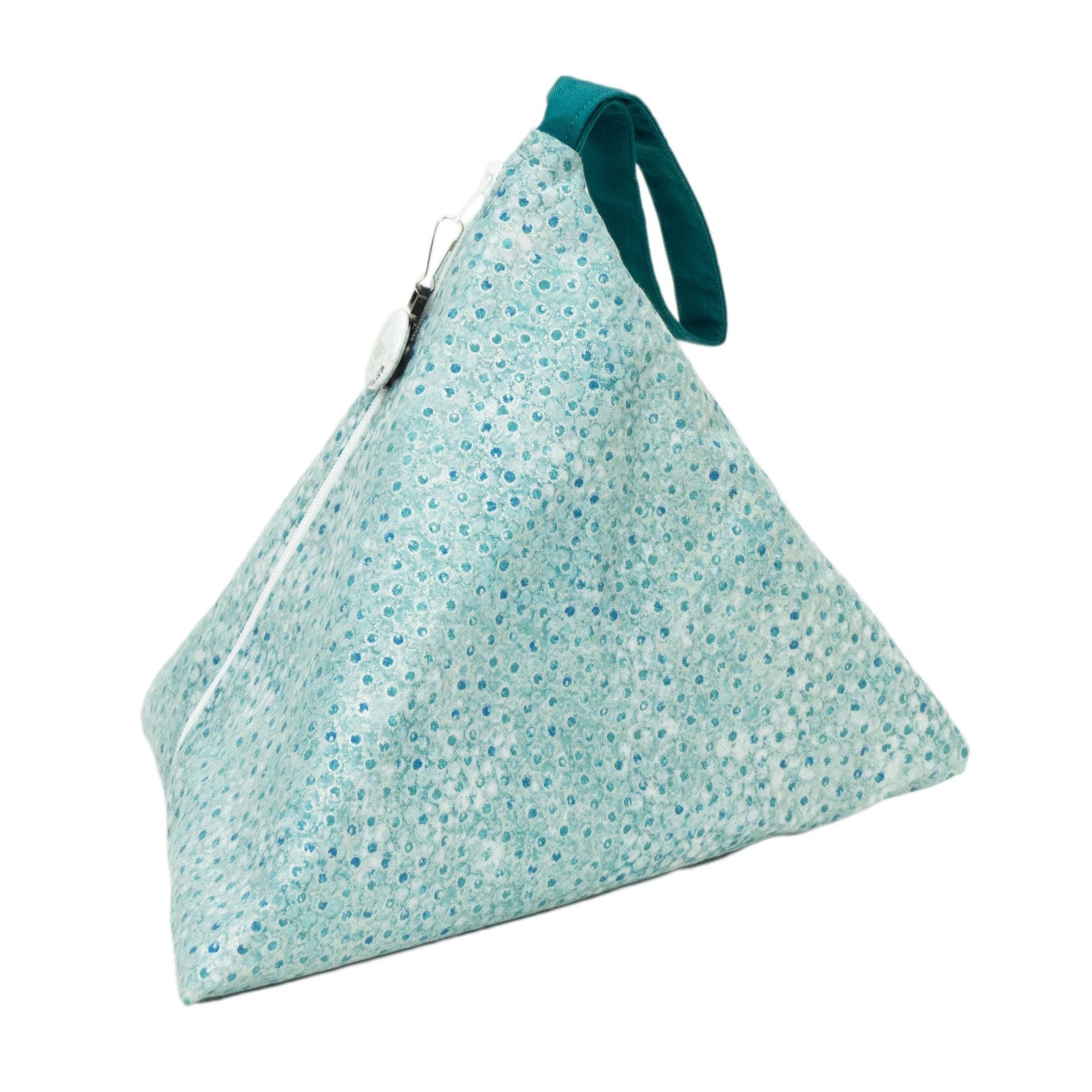 Metallic Light Pebbles - Llexical Divided Sock Pouch - Knitting, Crochet, Spinning Project Bag