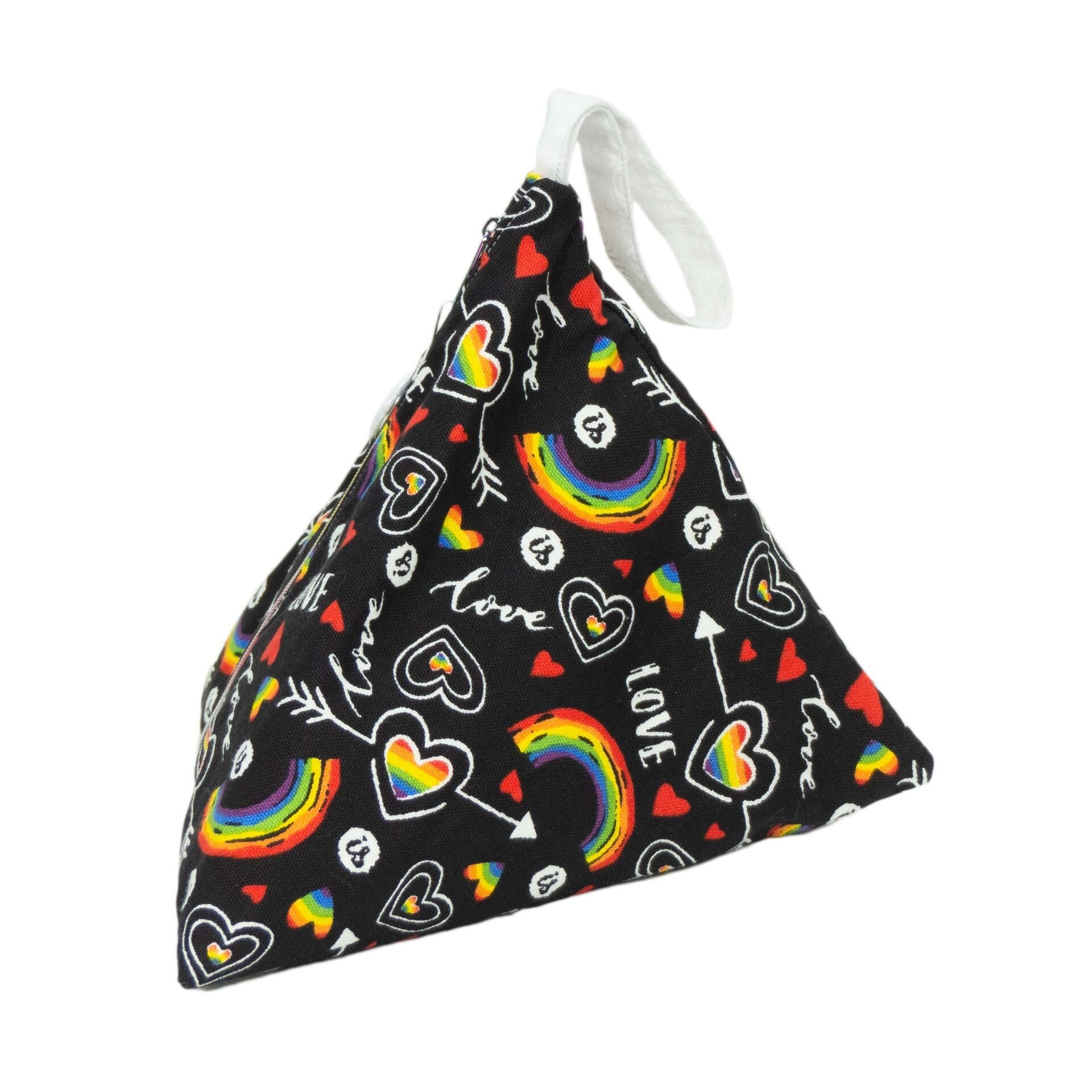 Pride Love Is Love - Llexical Divided Sock Pouch - Knitting, Crochet, Spinning Project Bag