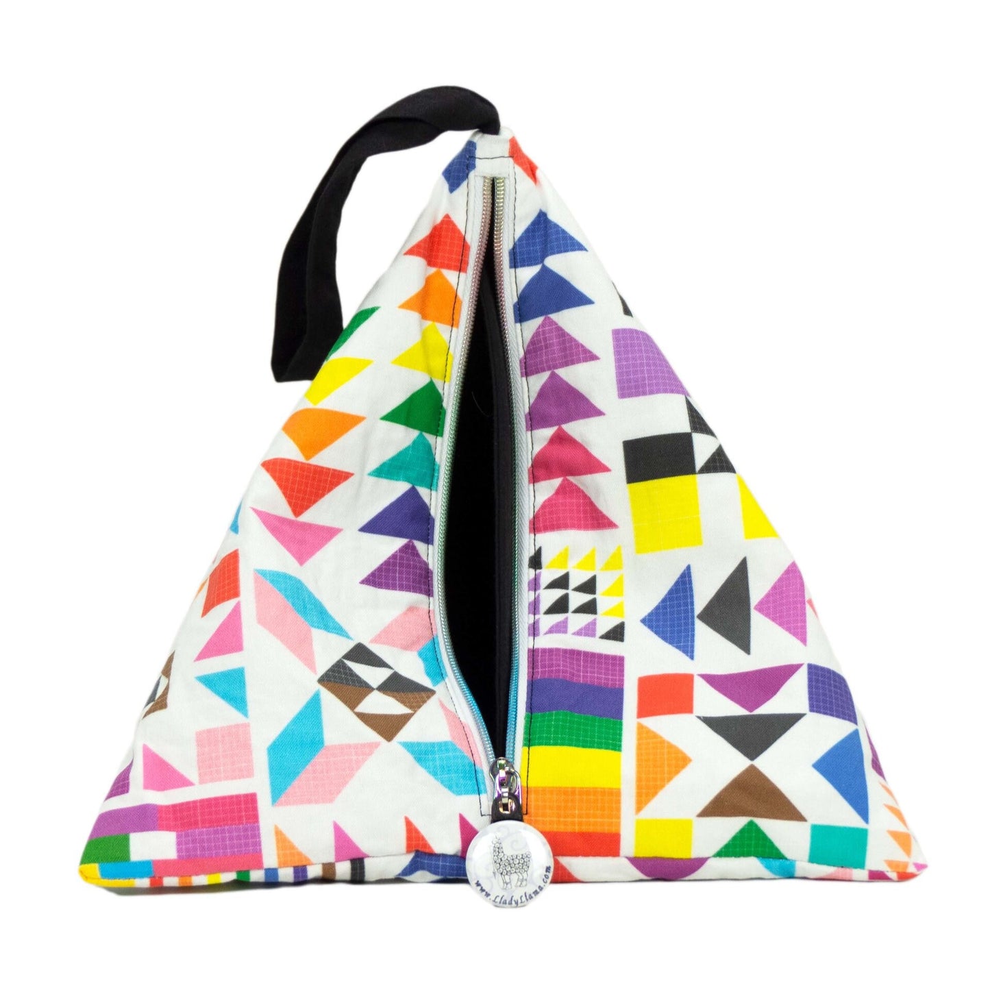 Pride Patches - Llexical Divided Sock Pouch - Knitting, Crochet, Spinning Project Bag