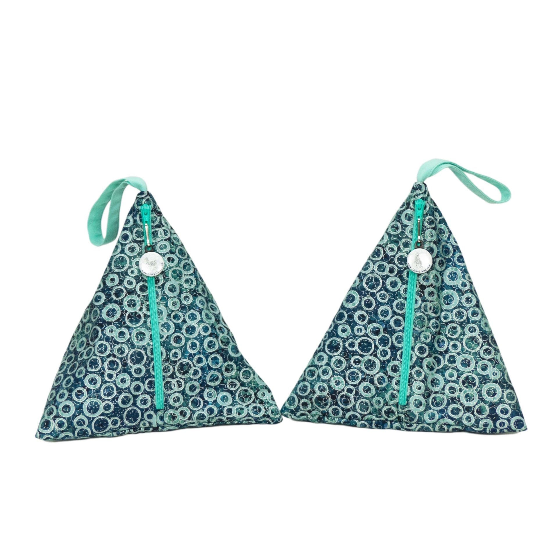 Metallic Dark Rings - Llexical Divided Sock Pouch - Knitting, Crochet, Spinning Project Bag