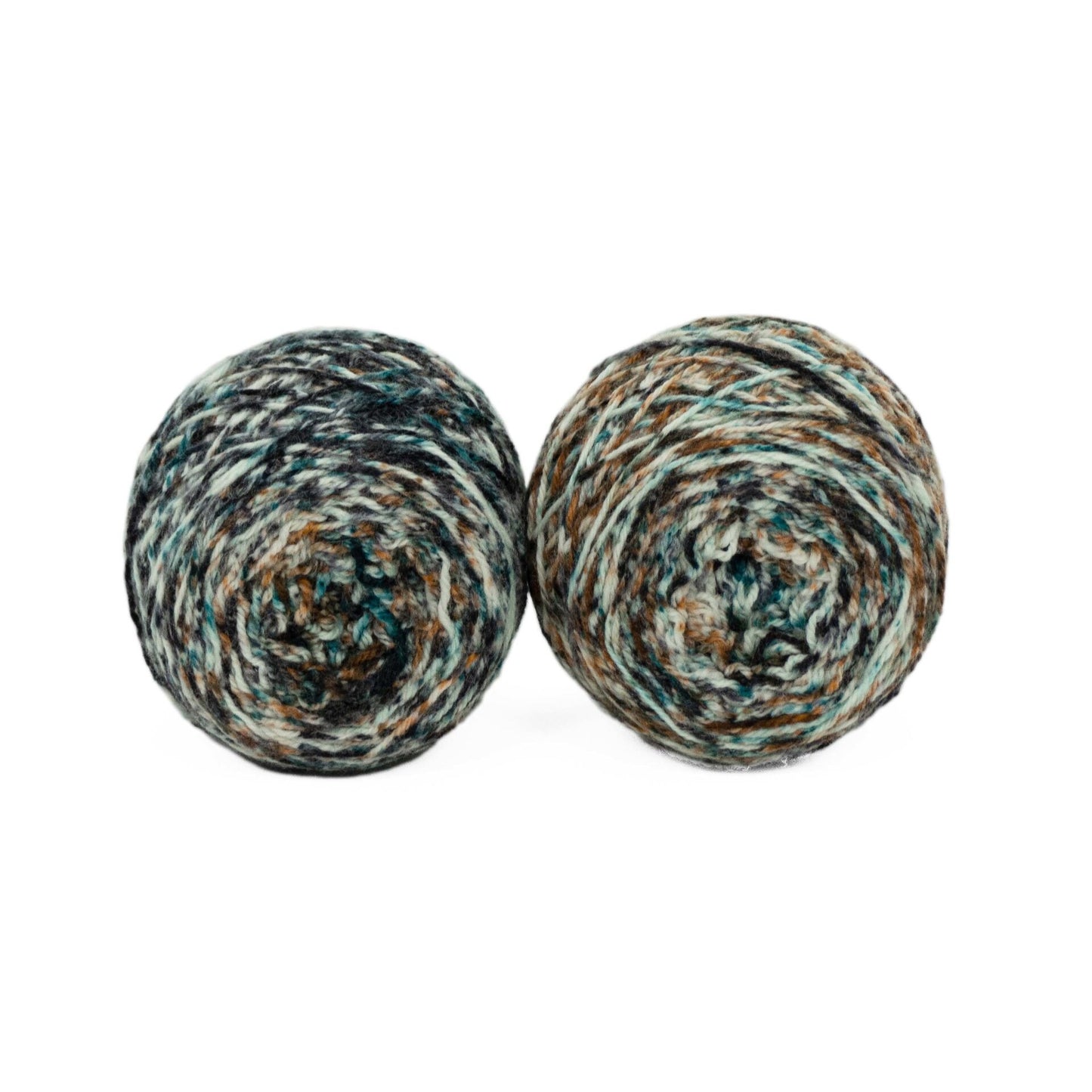 Fraternal Sock Twins - " Verdigris " - Llark Hand Dyed Gradient Speckle Sock Yarn Set