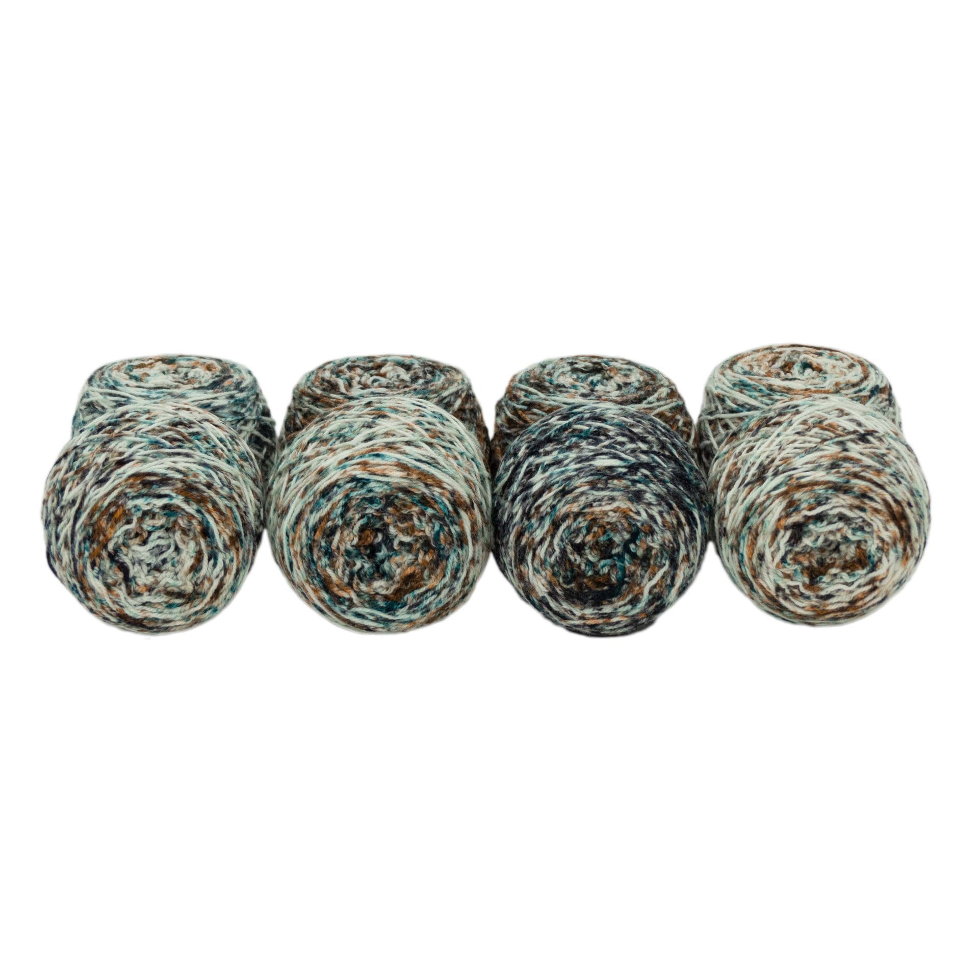 Fraternal Sock Twins - " Verdigris " - Llark Hand Dyed Gradient Speckle Sock Yarn Set