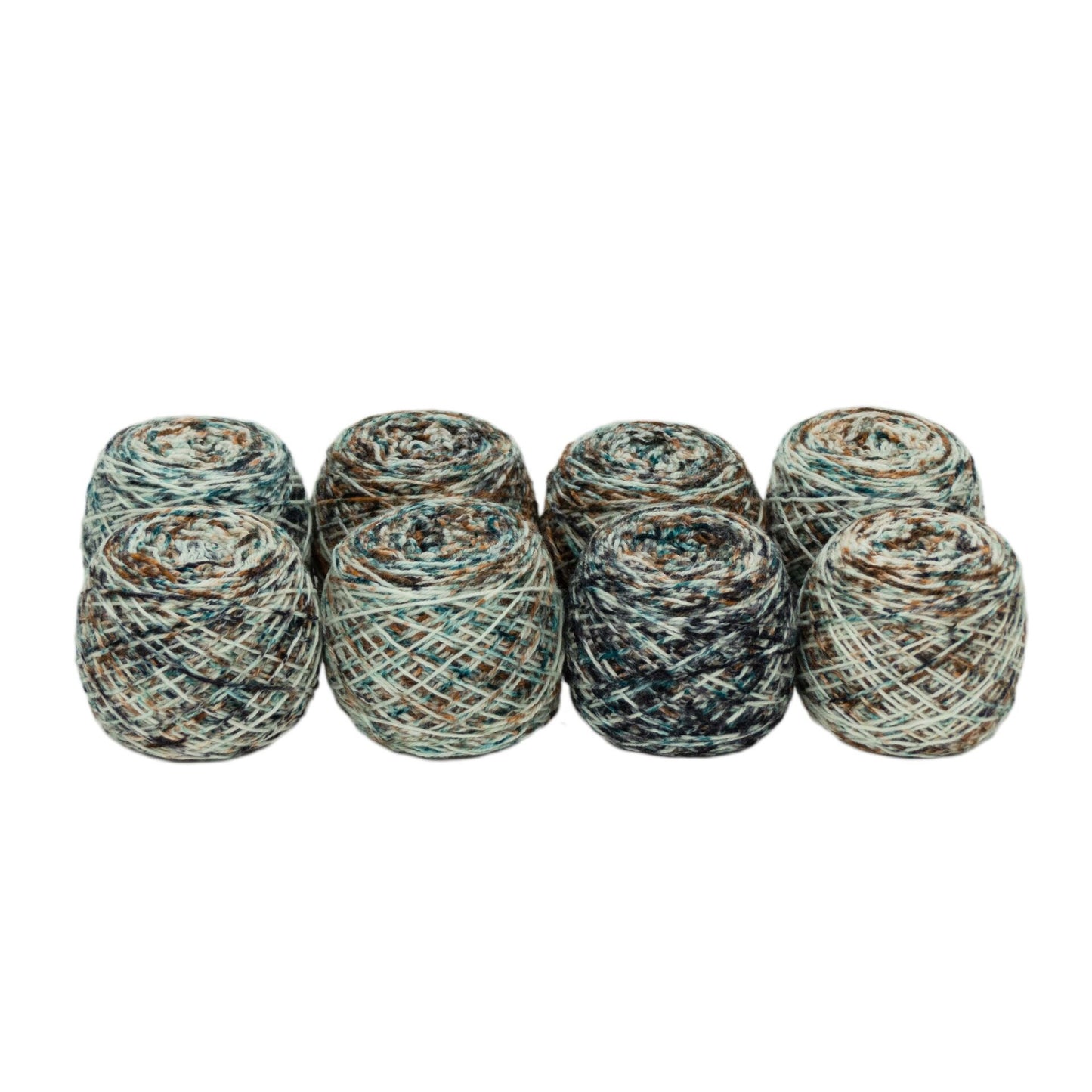 Fraternal Sock Twins - " Verdigris " - Llark Hand Dyed Gradient Speckle Sock Yarn Set