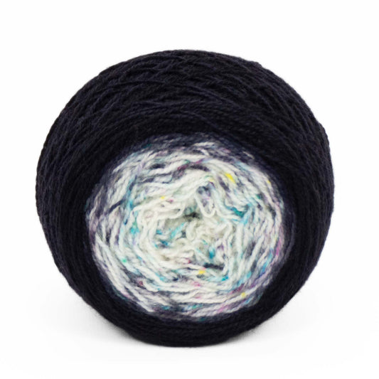 Full " Galaxy " - Llark SW BFL/Nylon Speckle Gradient Fingering Weight Yarn 100g Skein