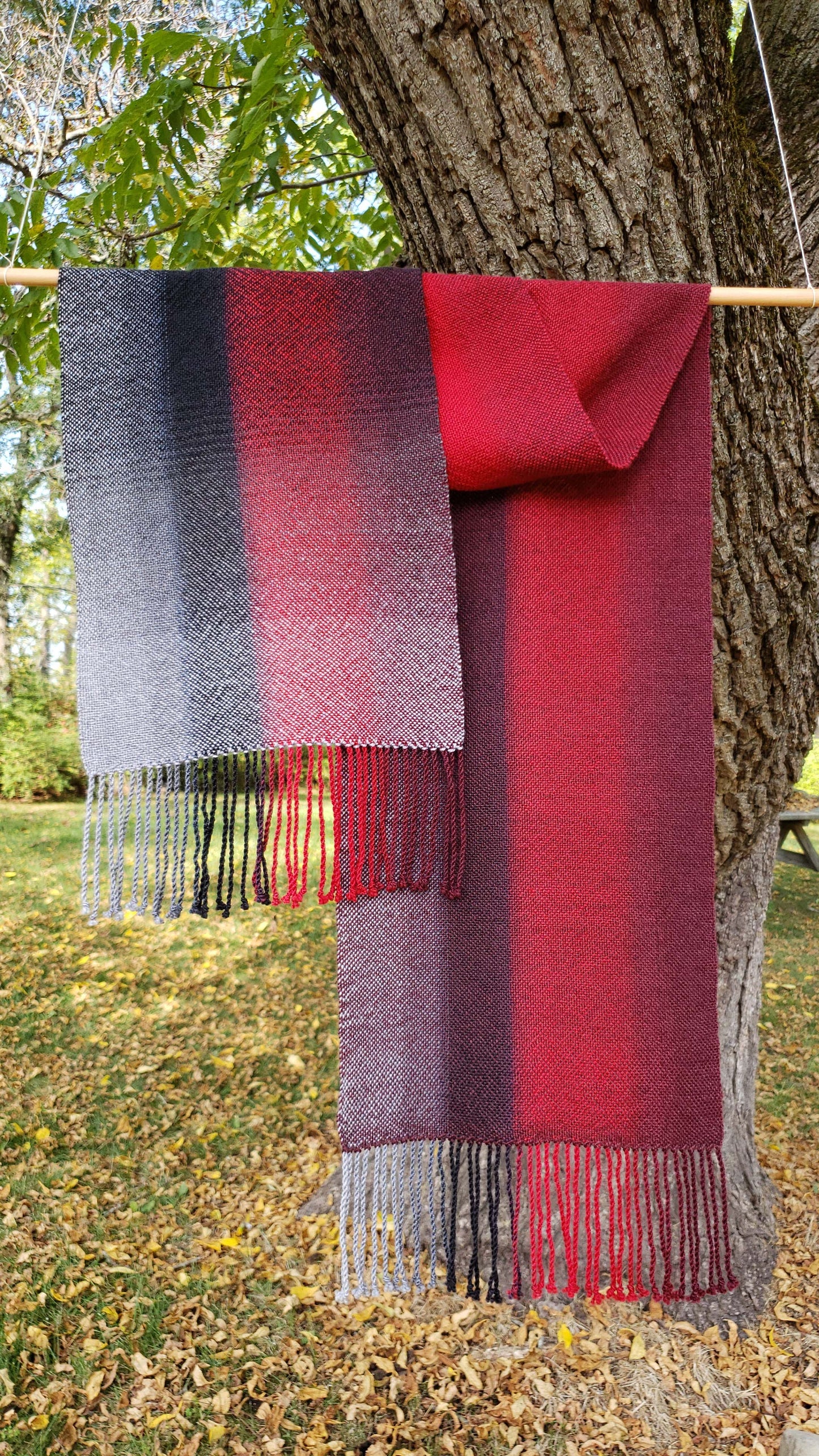 Starlord Scarf - Hand Dyed Handwoven SW Merino Wool/Nylon Gradient