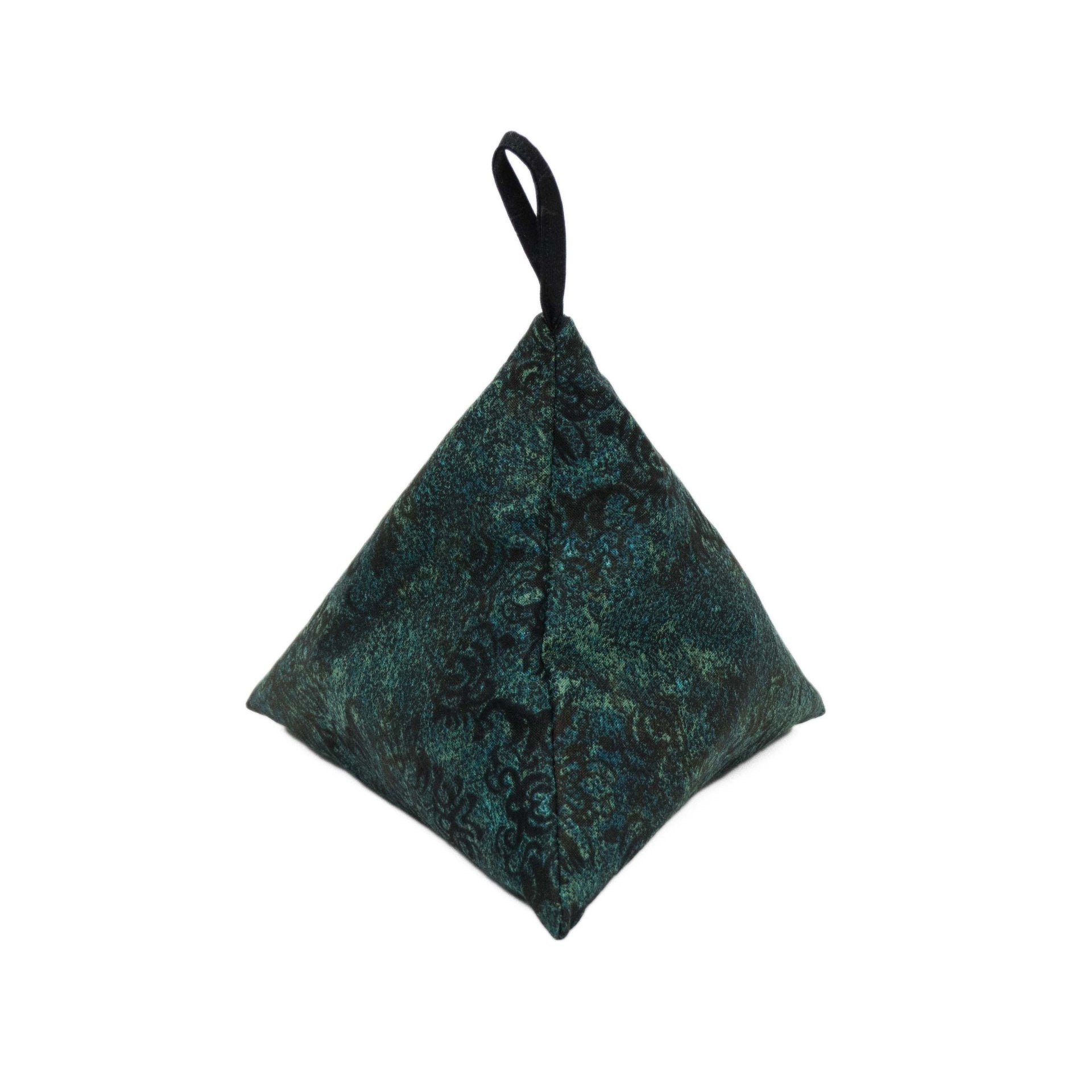Dark Teal Damask - Llexical Notions Pouch - Knitting, Crochet, Spinning Accessory Bag