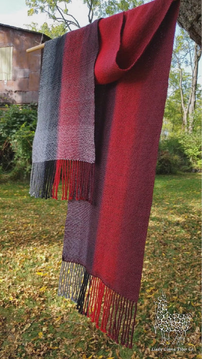 Starlord Scarf - Hand Dyed Handwoven SW Merino Wool/Nylon Gradient