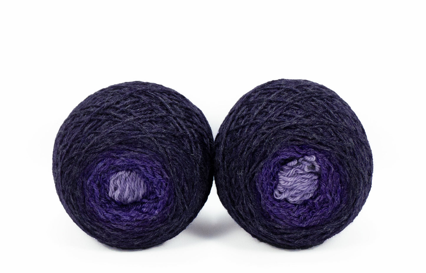 Sock Twins " Lavendula " - Lleaf SW Merino/Bamboo Handpainted Gradient Sock Yarn Set