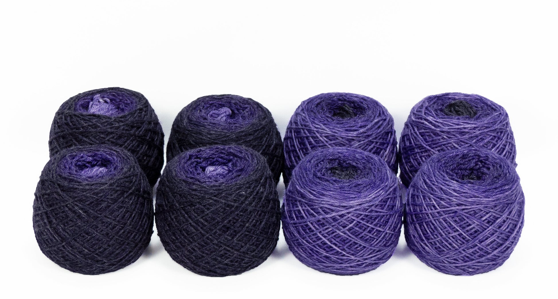 Sock Twins " Lavendula " - Lleaf SW Merino/Bamboo Handpainted Gradient Sock Yarn Set