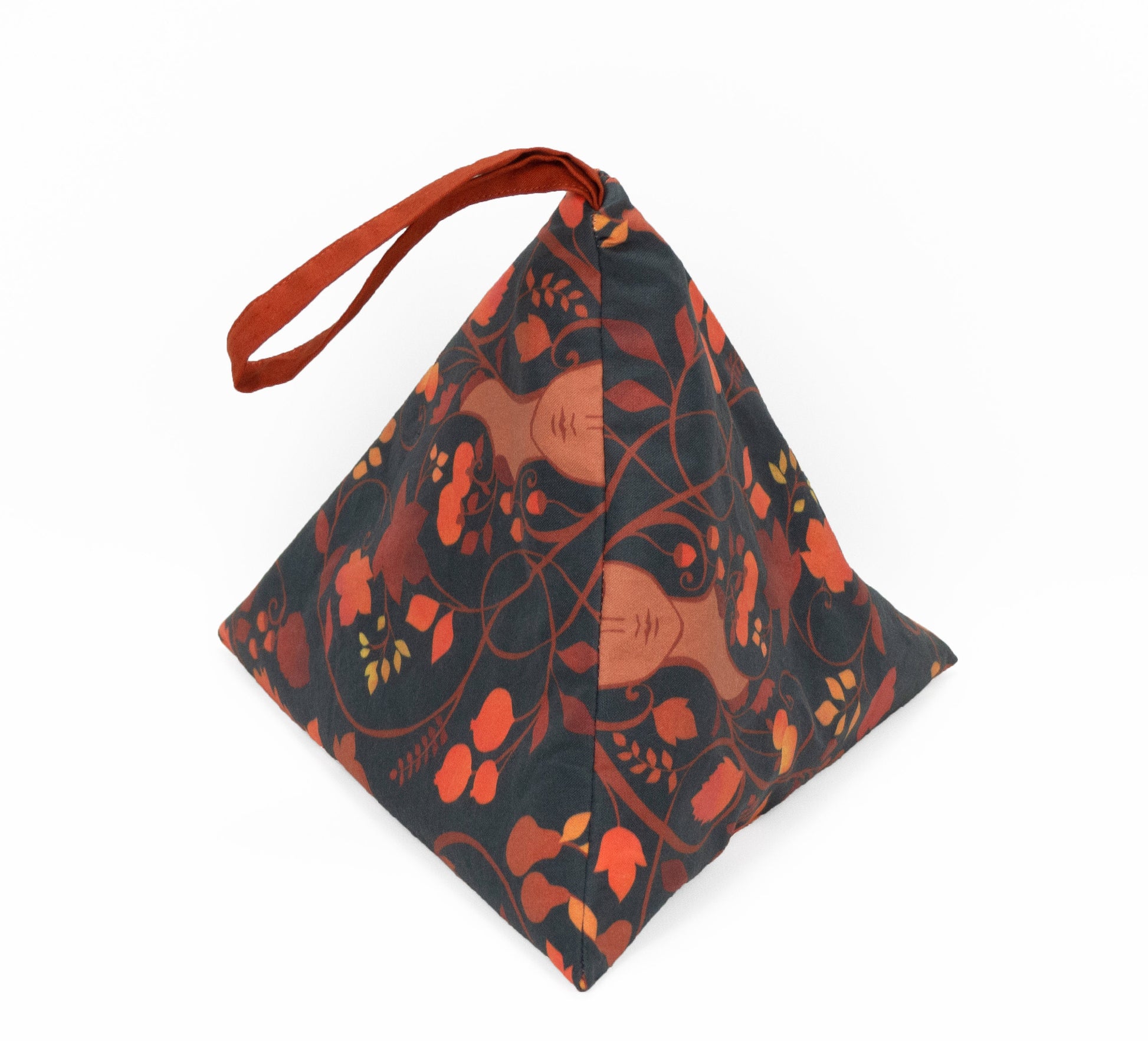 Autumn Equinox Dark - Llexical Divided Sock Pouch - Knitting, Crochet, Spinning Project Bag