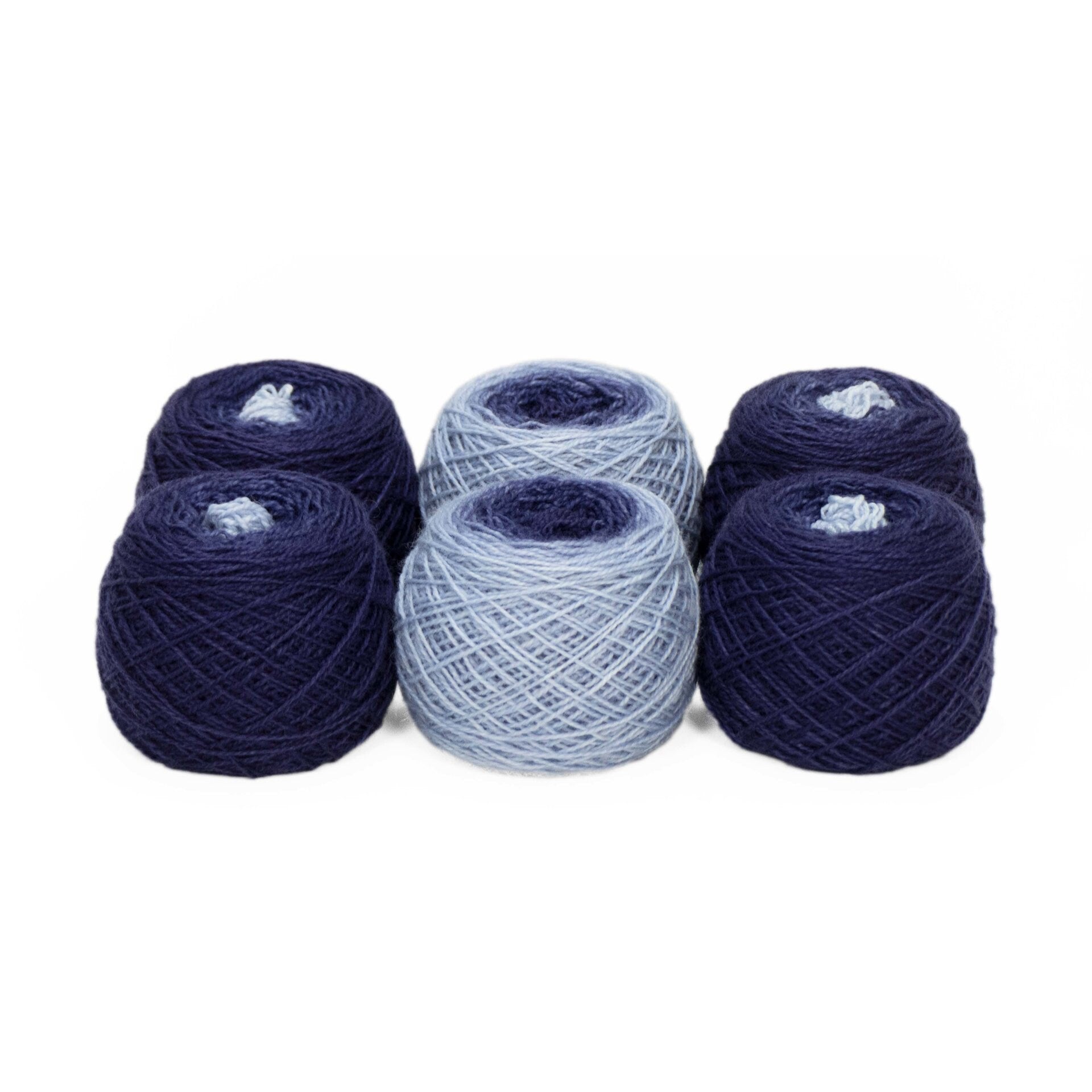 Sock Twins " Midnight Hour " - Lleap SW Merino/Nylon Handpainted Gradient Sock Yarn Set