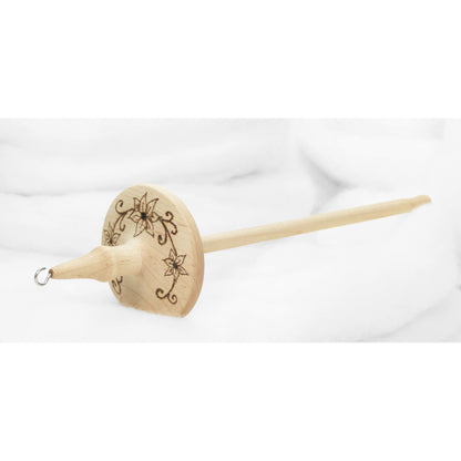 Clematis Vine - Llampetia Hand-Turned Maple Wood Drop Spindle Heavyweight - Top Whorl 43 Grams