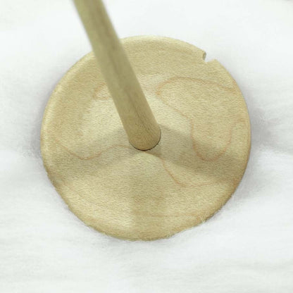 Llina Hand-Turned Maple Wood Pyrograph Drop Spindle Lightweight Top Whorl 15 Grams