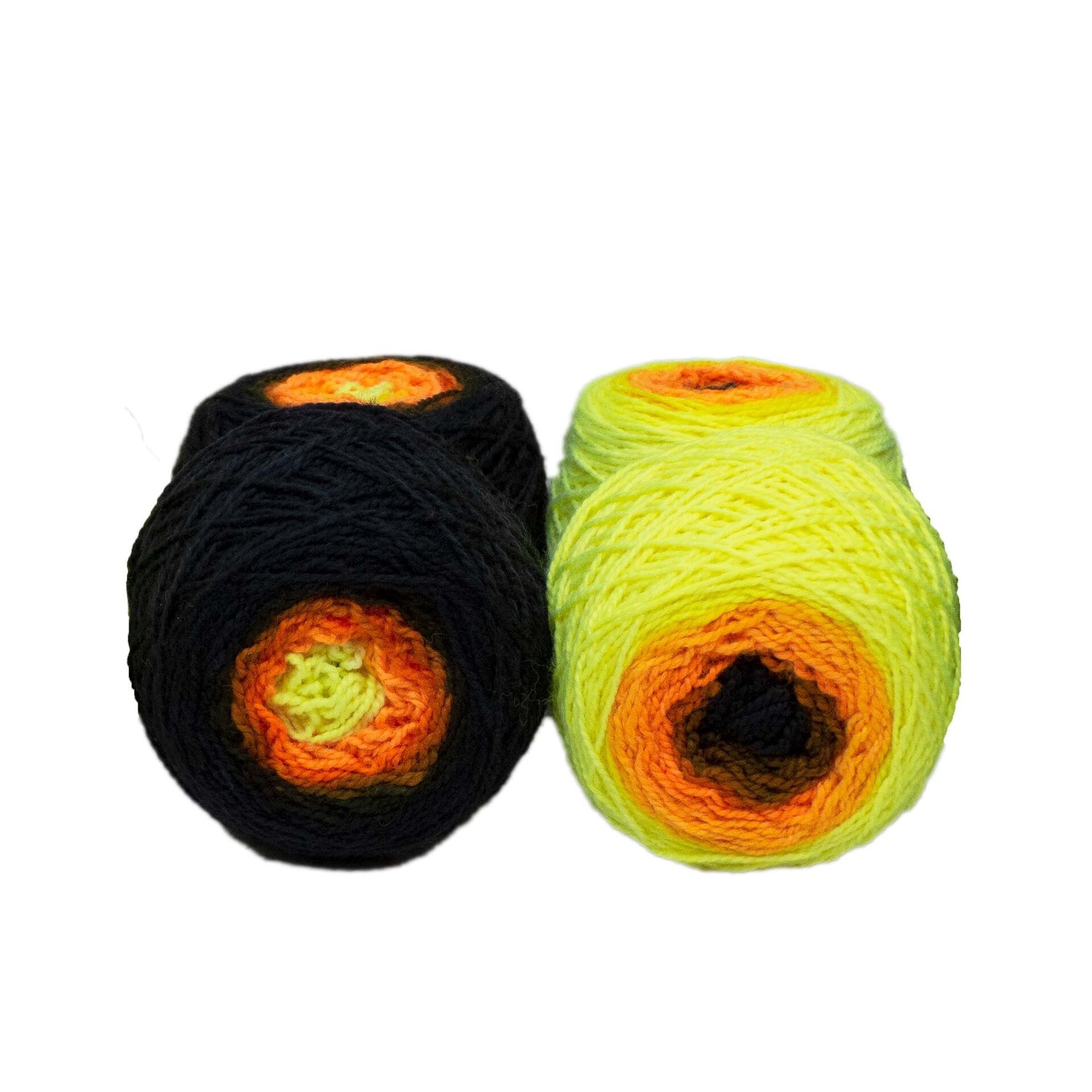 Sock Twins " Salamander " - Lleap SW Merino/Nylon Handpainted Gradient Sock Yarn Set