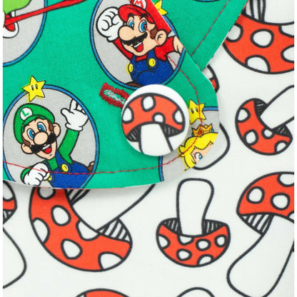 Super Mario Red Mushroom - Medium Llayover Knitting Tote / Knitting, Spinning, Crochet Project Bag