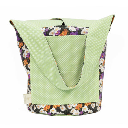 Crocus - Medium Llayover Knitting Tote / Knitting, Spinning, Crochet Project Bag