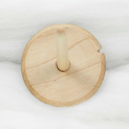 Llina Hand-Turned Maple Wood Pyrograph Drop Spindle Lightweight Top Whorl 15 Grams