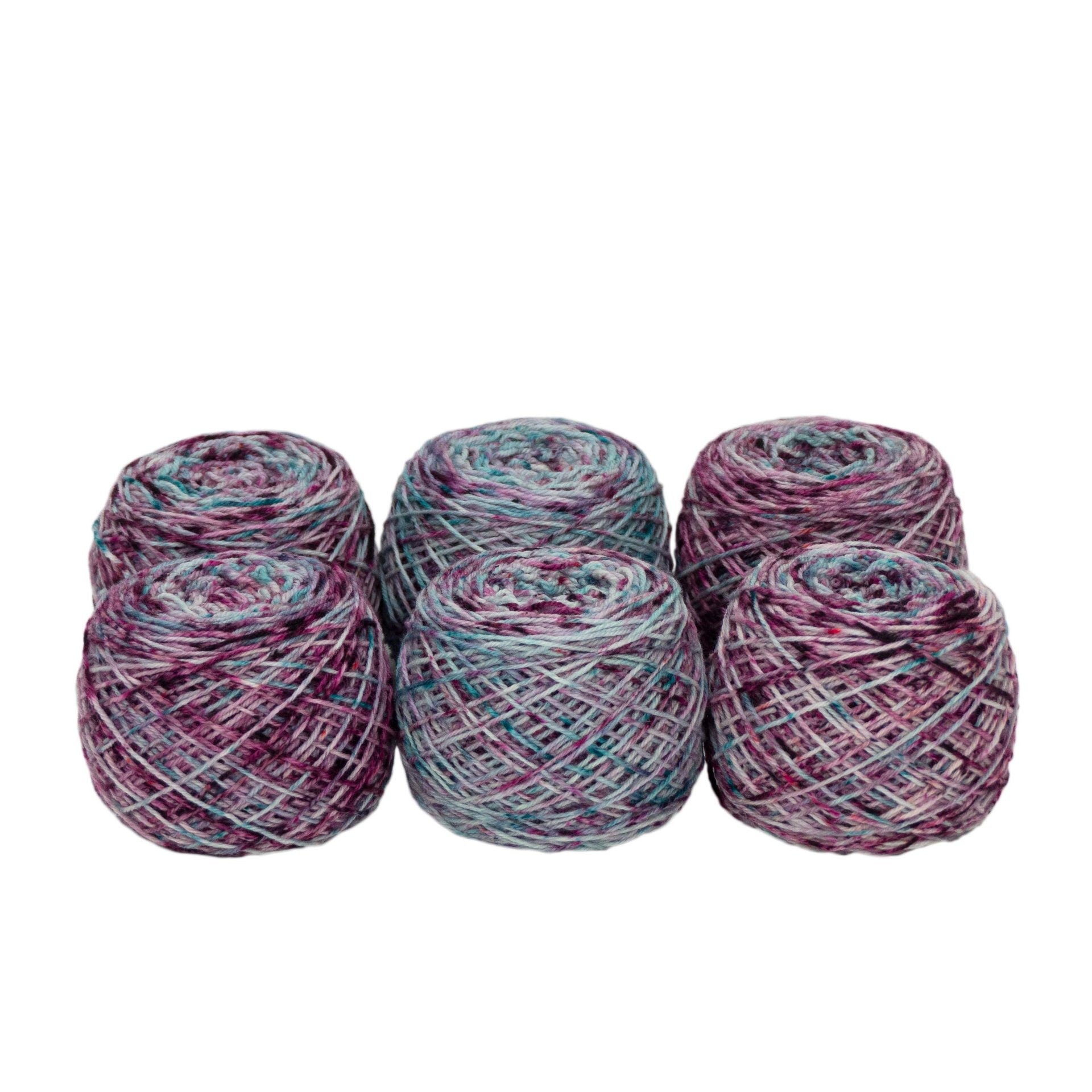 Fraternal Sock Twins " Whirl & Tilt " - Llark Hand Dyed Gradient Speckle Sock Yarn Set