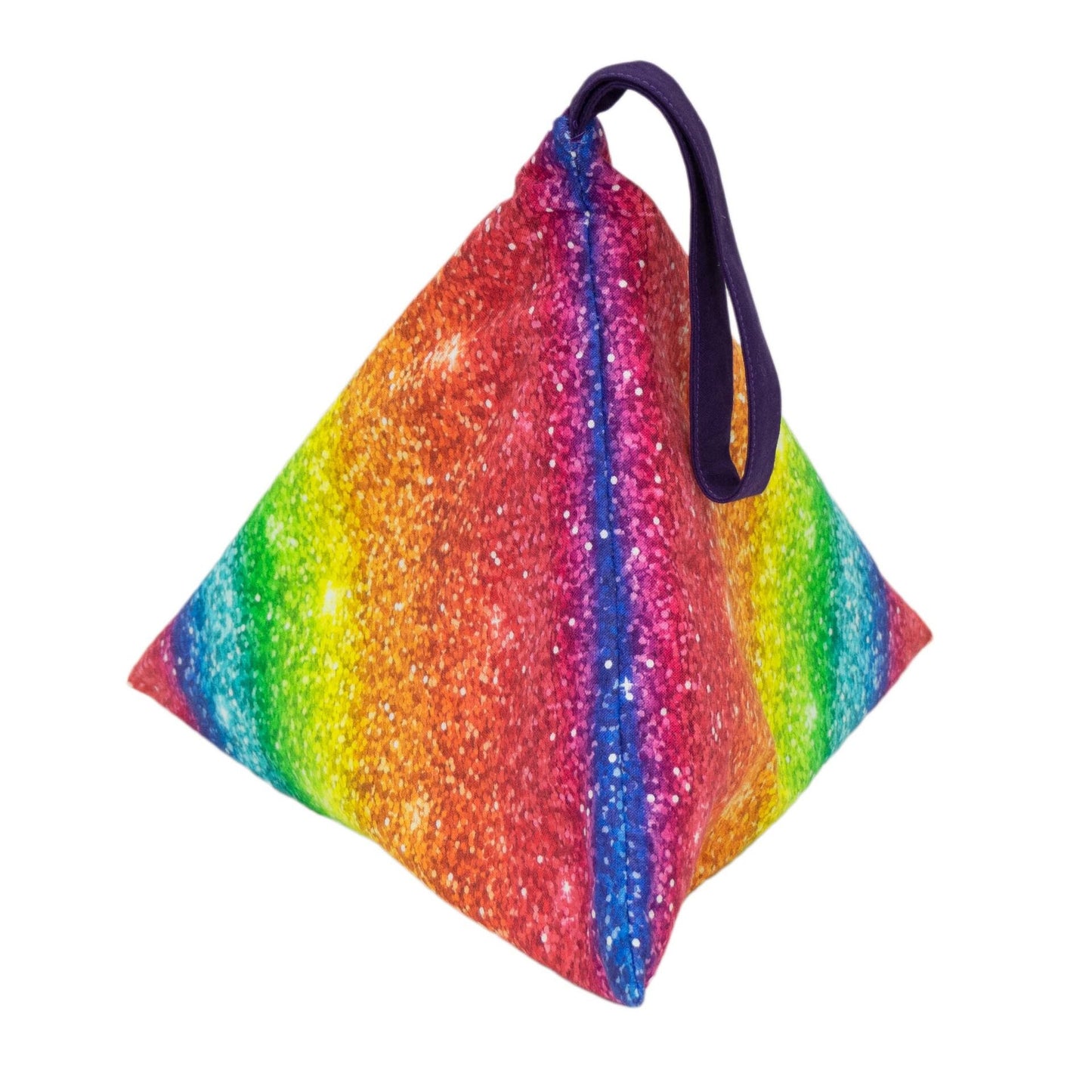 Pride Glitter - Llexical Divided Sock Pouch - Knitting, Crochet, Spinning Project Bag