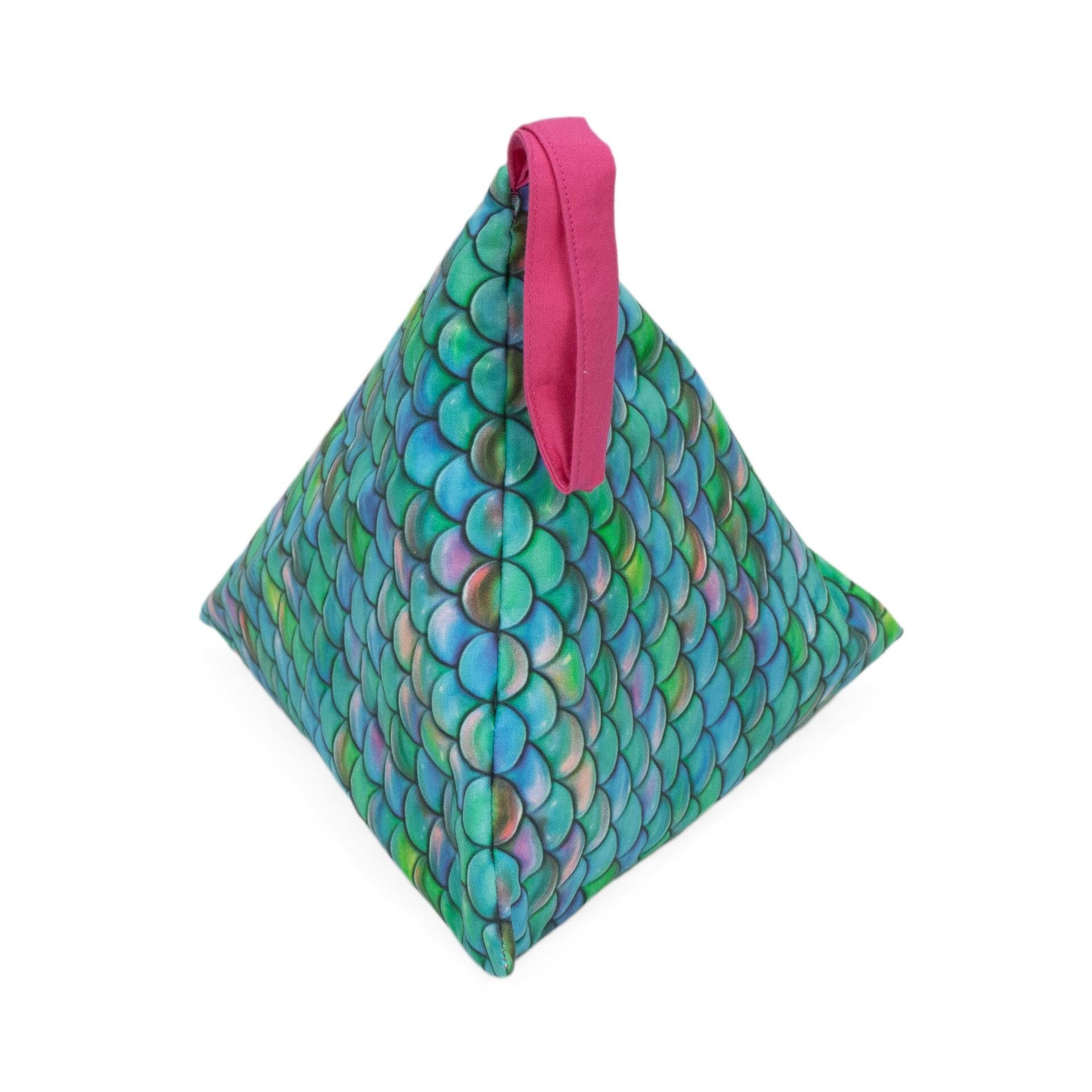 Mermaid Scales - Llexical Divided Sock Pouch - Knitting, Crochet, Spinning Project Bag