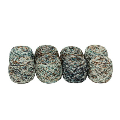 Fraternal Sock Twins - " Verdigris " - Llark Hand Dyed Gradient Speckle Sock Yarn Set