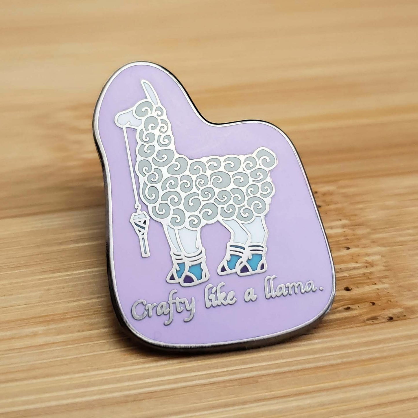 Elli "Crafty like a llama" Hard Enamel Pin