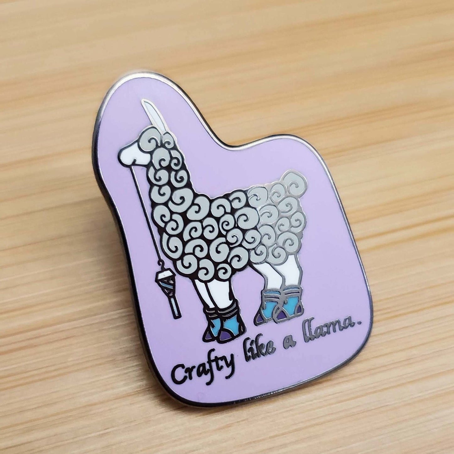 Elli "Crafty like a llama" Hard Enamel Pin