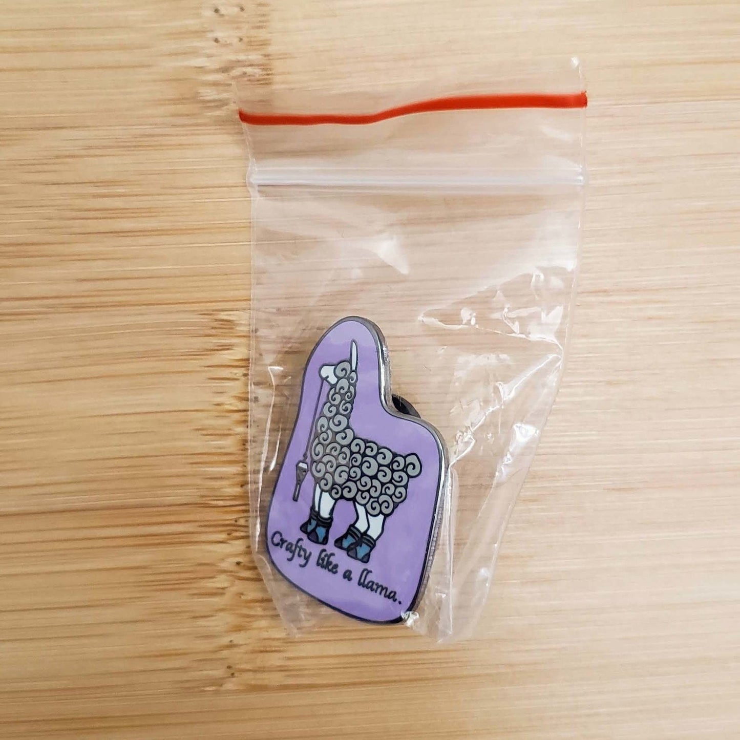 Elli "Crafty like a llama" Hard Enamel Pin